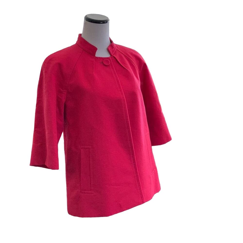 Talbots Bright Pink Raglan Sleeve Jacket, Size 10P